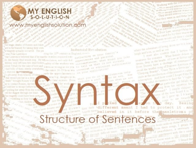 syntax english grammar