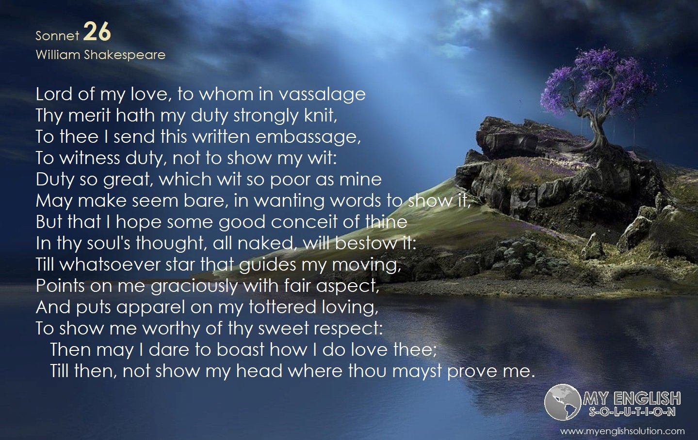 Sonnet No_026_william shakespeare_Lord of my love, to whom in vassalage